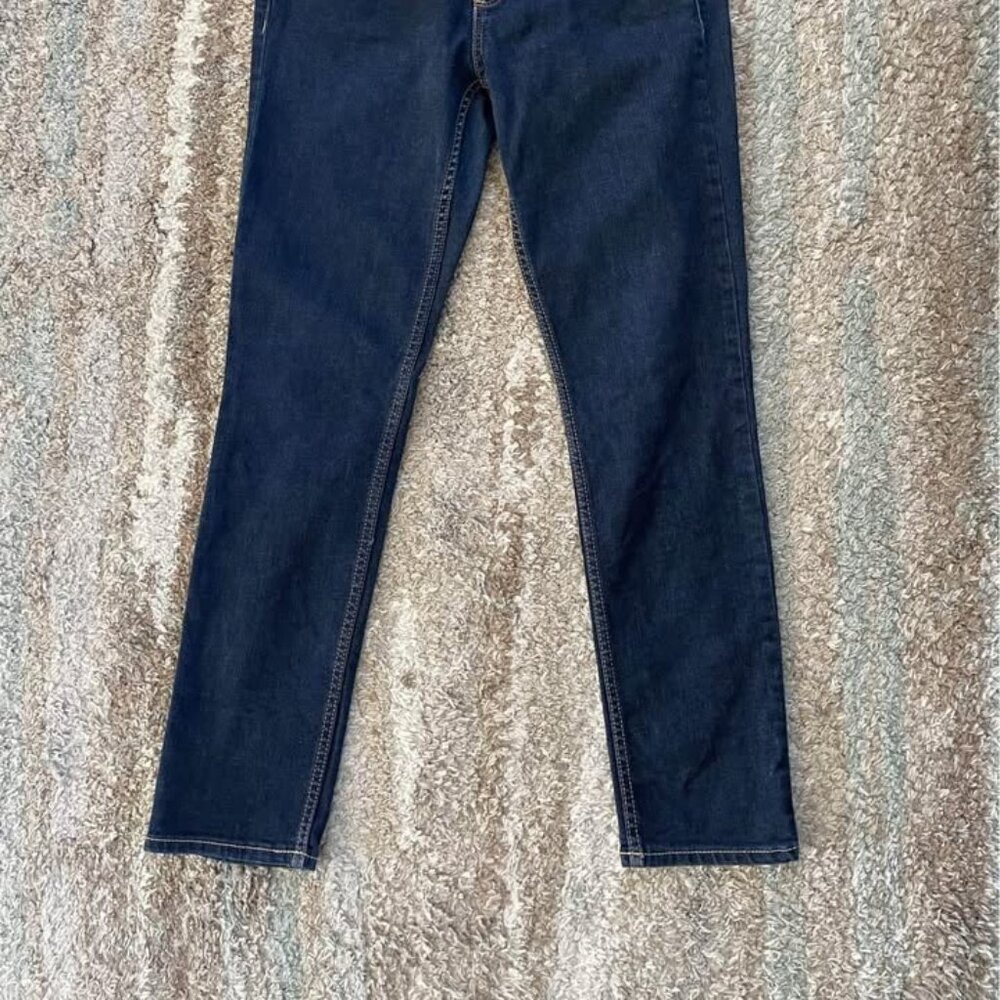 Arizona Sz 9 Short Super Skinny Dark Wash Denim Jeans - Picture 3 of 4